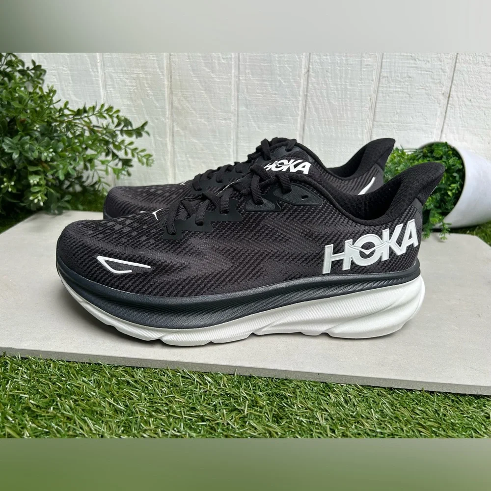 HOKA Clifton 9 Rubber-Trimmed Mesh Running Sneakers men size 14D NEW/no box